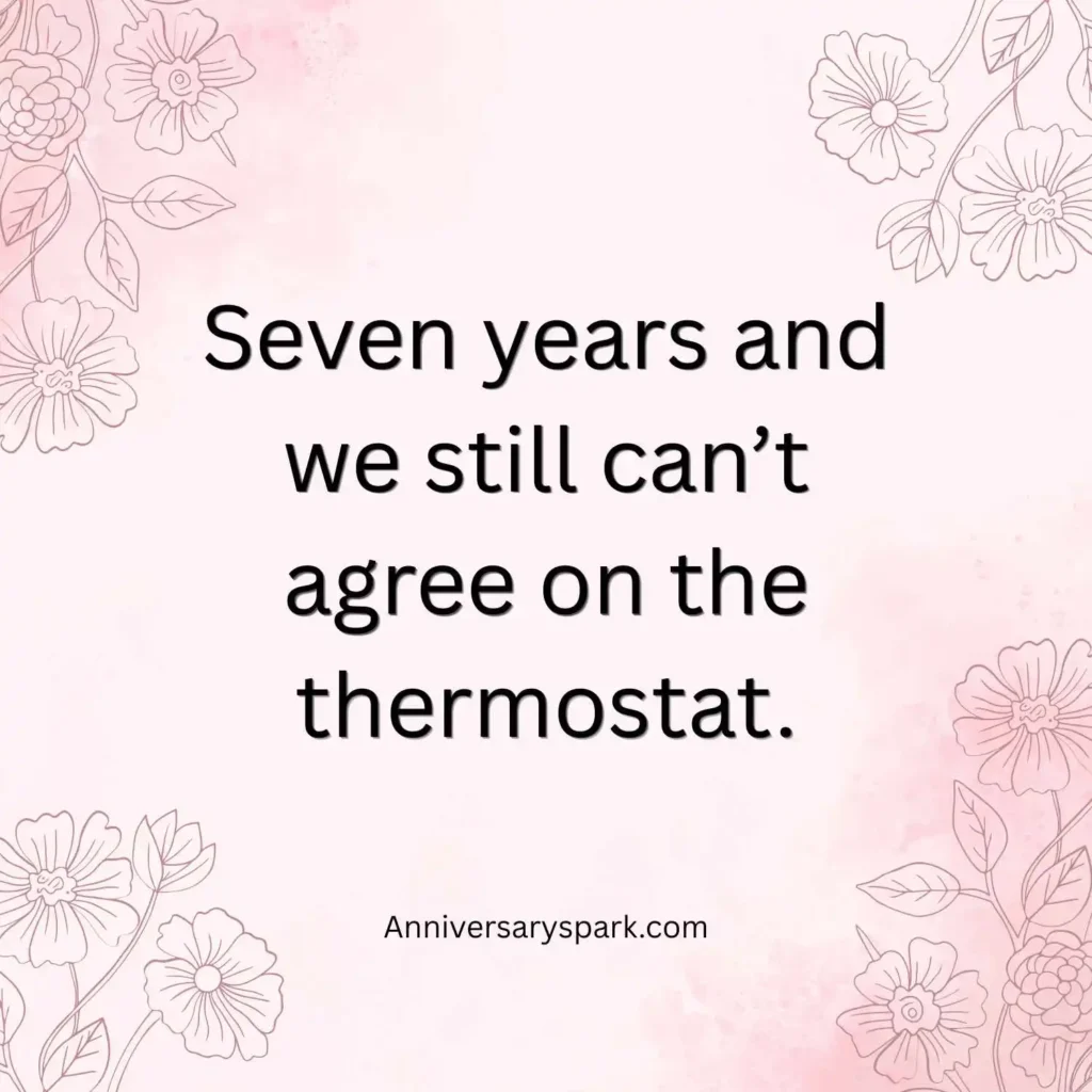 Funny 7th Anniversary Quotes