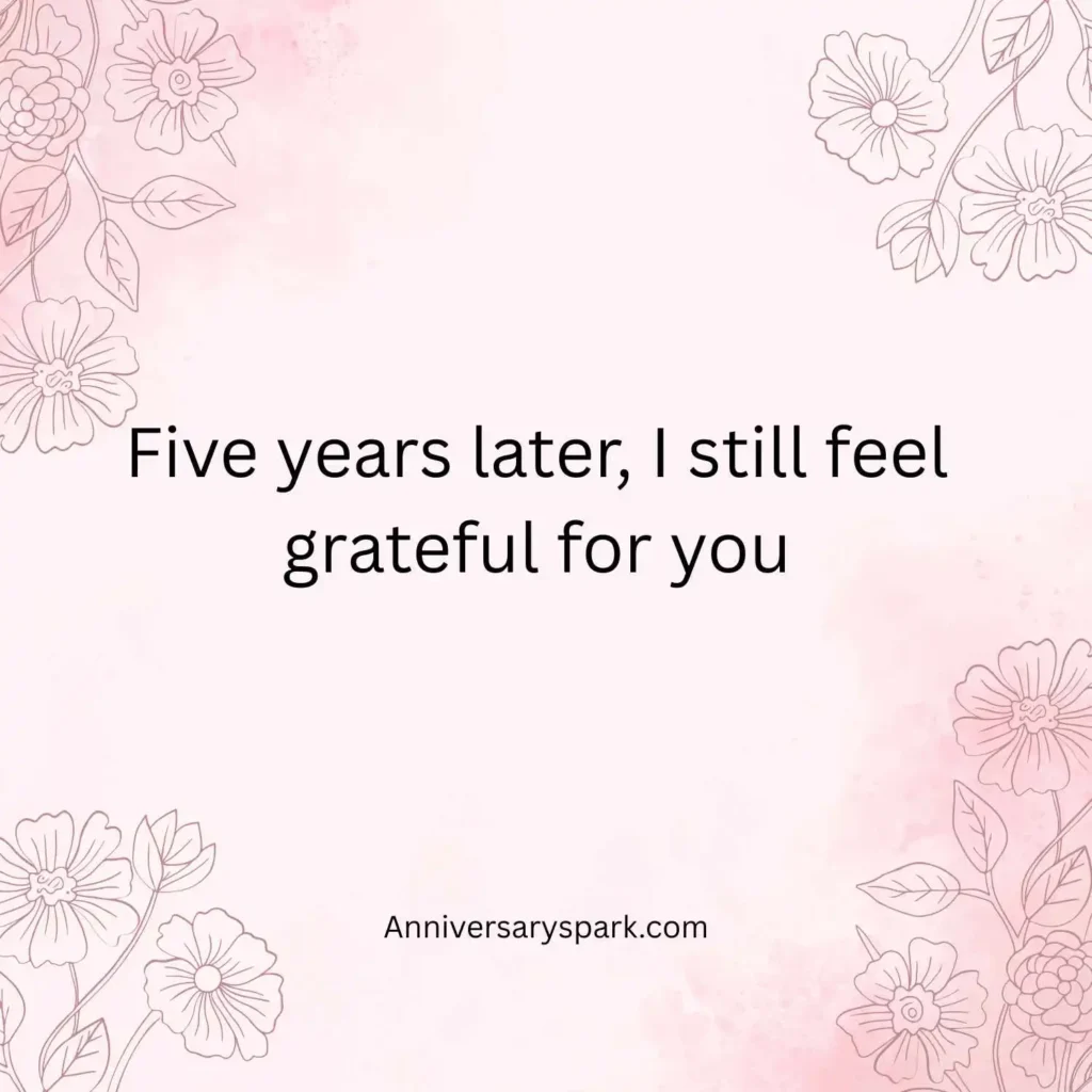 Heartfelt 5th Anniversary Quotes