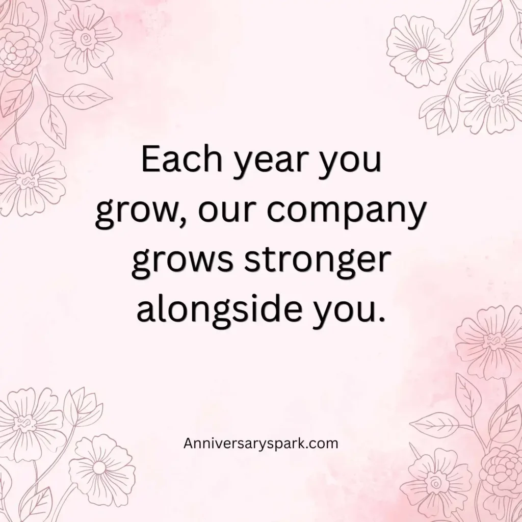 Inspirational Work Anniversary Quotes for Employees