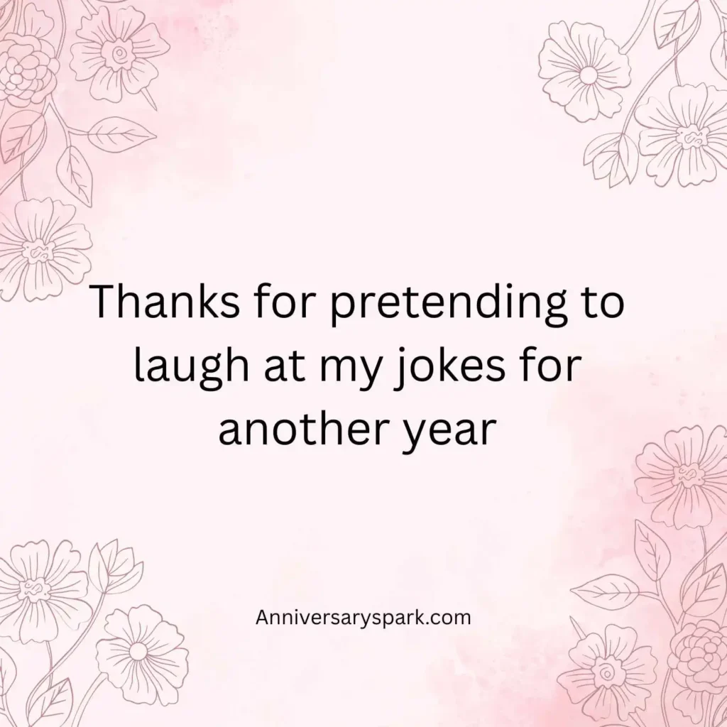 Lighthearted Anniversary Humor