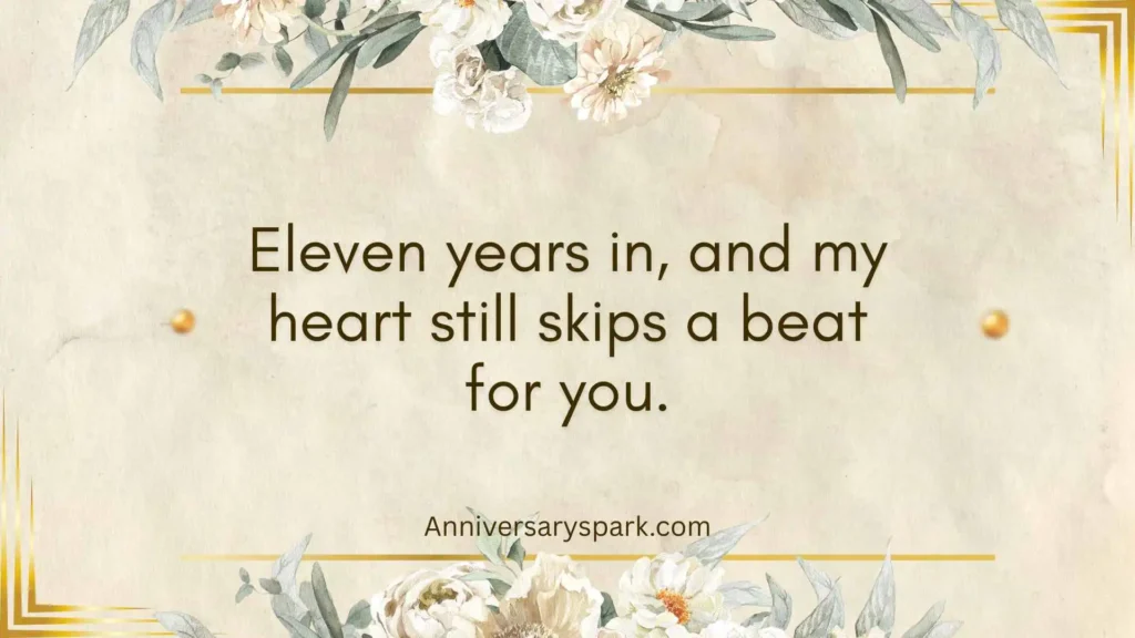 Romantic 11th Wedding Anniversary Quotes