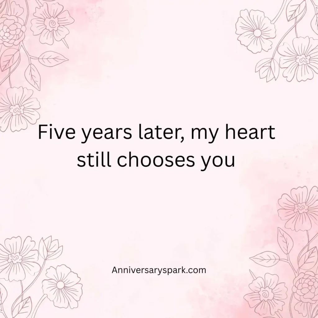 Romantic 5th Anniversary Quotes