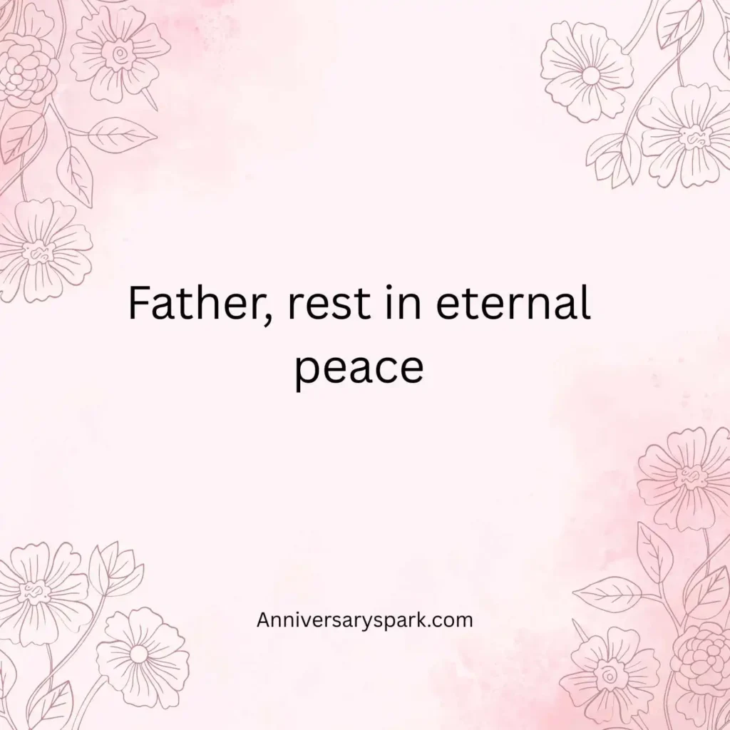 Short Father Death Anniversary Prayer Quotes