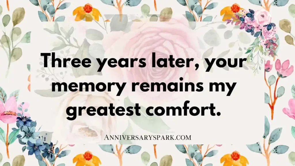 3 Years Death Anniversary Quotes for Mother