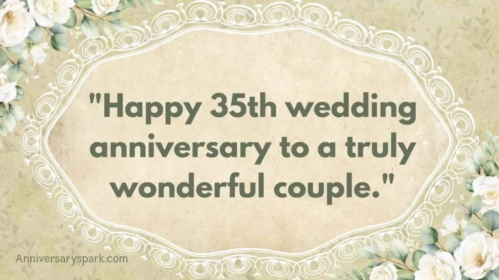 35th Wedding Anniversary Wishes