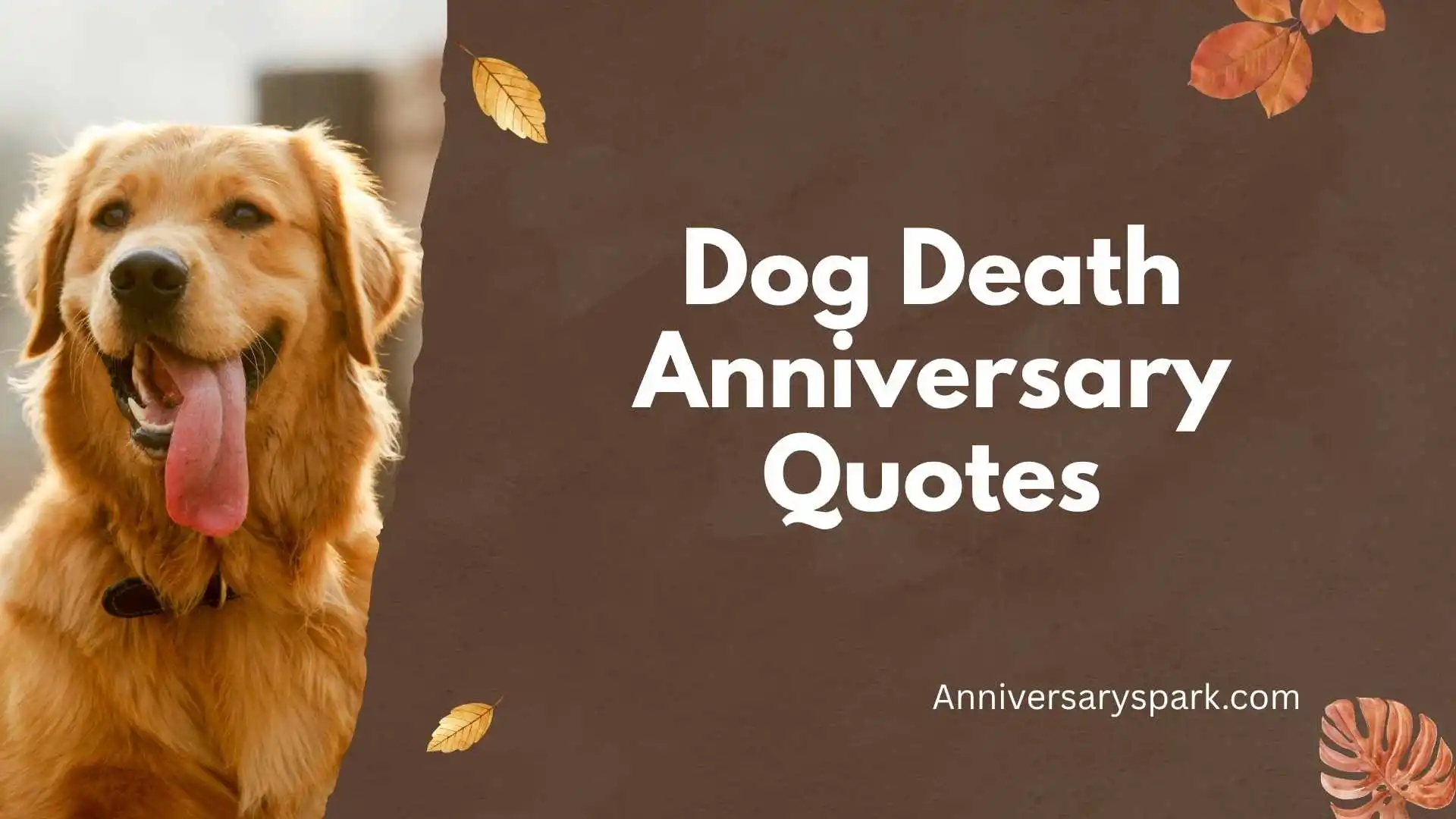 Dog Death Anniversary Quotes