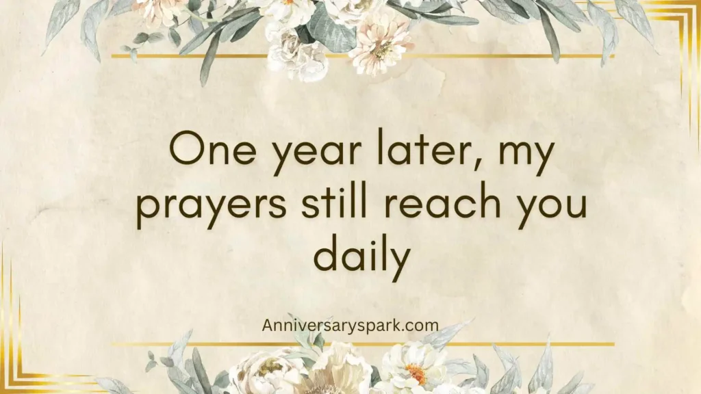 First Death Anniversary Quotes with Prayers