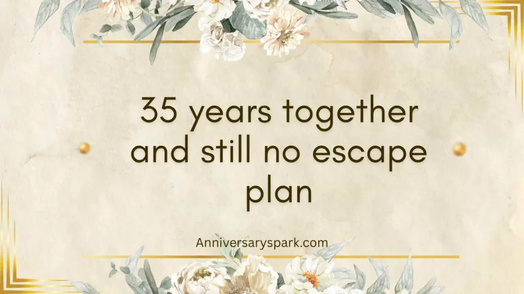 Sarcastic Love After 35 Years Quotes