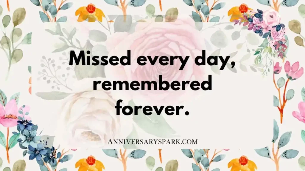 Short Remembrance Messages Death Anniversary