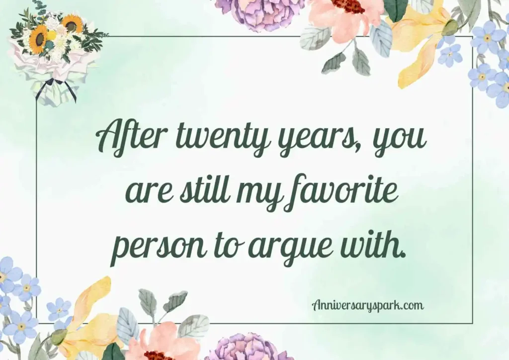 Funny 20 Year Anniversary Quotes for Husband