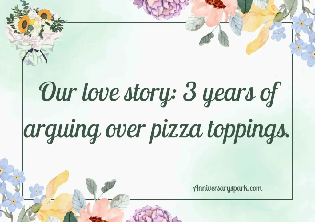 Funny 3 Year Anniversary Quotes for Couples