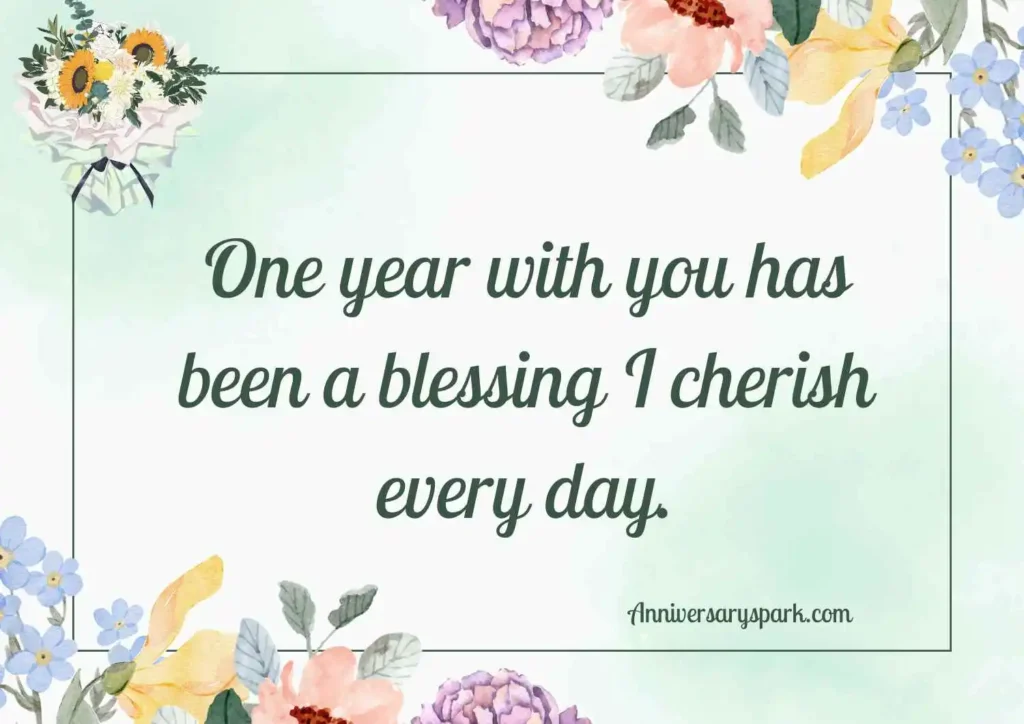 Heartfelt One Year Anniversary Quotes for Husband